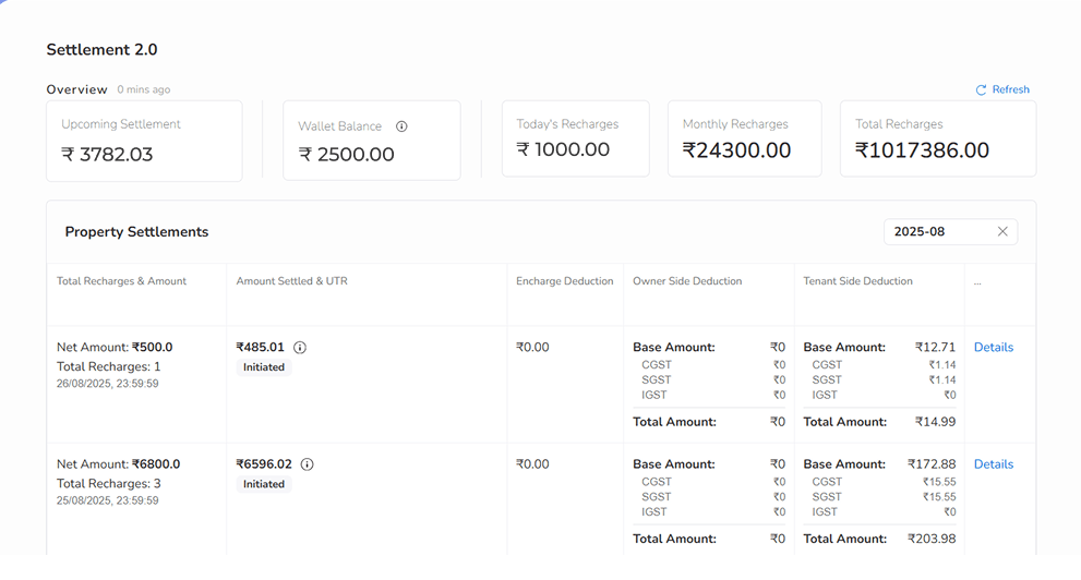 Auto Settlement